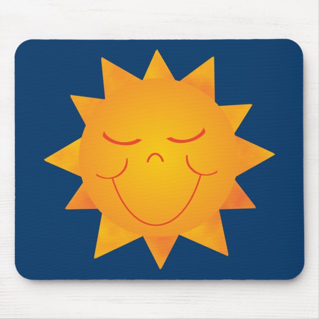 Tapis De Souris Joyeux soleil (Devant)