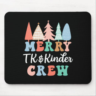 Tapis De Souris Joyeux Tk et Kinder Crew Professeur de maternelle 