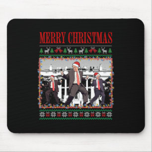 Tapis De Souris Joyeux Trumpmas - Danse du Père Noël Donald Trump