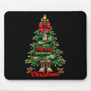 Tapis De Souris Joyeux Vétérinaire Noël Arbre de Noël Joyeux Joyeu