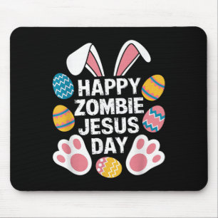 Tapis De Souris Joyeux Zombie Jésus Jour de Pâques Zombie