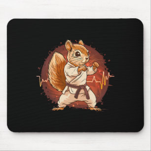 Tapis De Souris Judo Écureuil Battement de coeur Kickboxing Taekwo