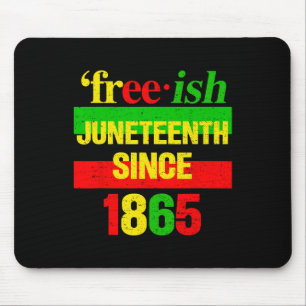 Tapis De Souris Juin 1865 Histoire noire Liberté afro-américaine