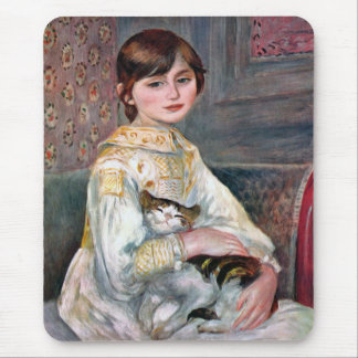 Tapis De Souris Julie Manet (enfant avec le chat) Renoir