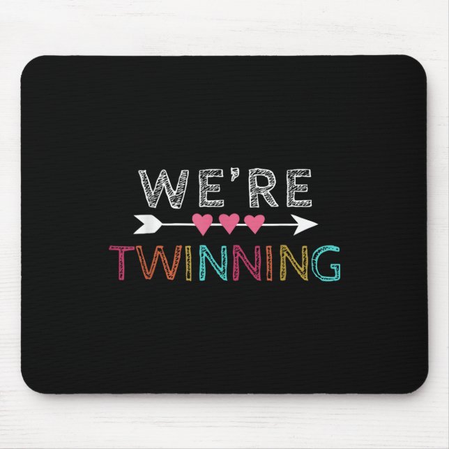 Tapis De Souris Jumelage Avec Ma Chemise Bestie Les Enfants Flèche (Devant)