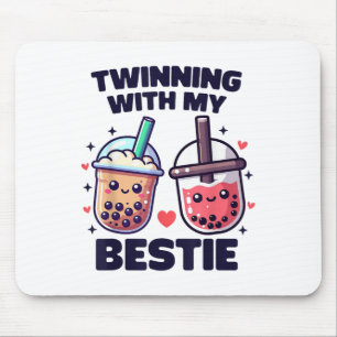 Tapis De Souris Jumelage Avec Mon Bestie Boba Tea Girls Spirit Wee