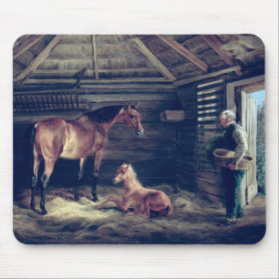 Tapis De Souris Jument anglaise avec elle poulains, 1833