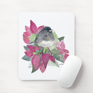 Tapis De Souris Junco Dark Eyed Watercolor Art