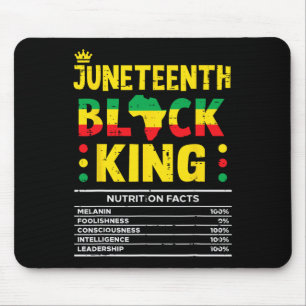 Tapis De Souris Junet19e Roi Noir Africain Américain Hommes garçon