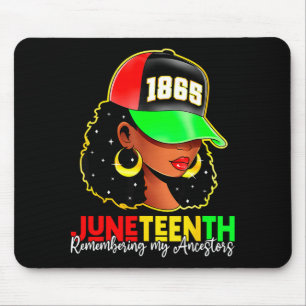 Tapis De Souris Juneteenth 1865 se souvenir des ancêtres fierté no