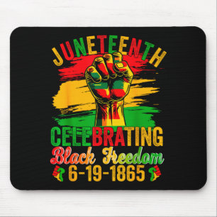 Tapis De Souris Juneteenth célébrant la liberté noire 1865 hommes