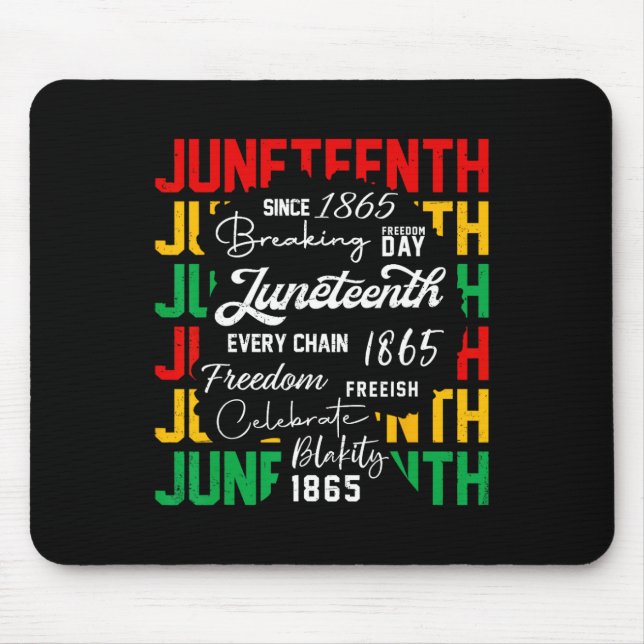 Tapis De Souris Juneteenth femmes noires Mois de l'histoire des No (Devant)