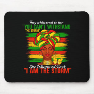 Tapis De Souris Juneteenth Je Suis La Tempête Femmes Noires Mois D