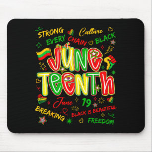 Tapis De Souris Juneteenth liberté noire africaine 19 juin 1865