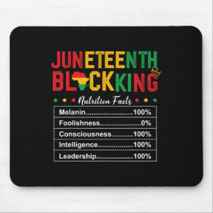 Tapis De Souris Junetten Hommes Roi Noir Faits nutritionnels Freed