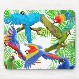 Tapis De Souris Jungle Mousepad d'ara