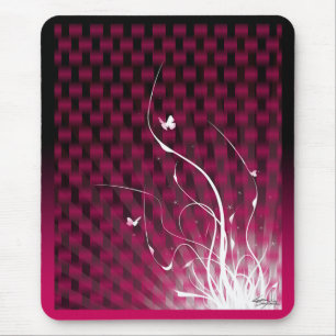 Tapis De Souris Jungle Mousepad de Basketweave (magenta)