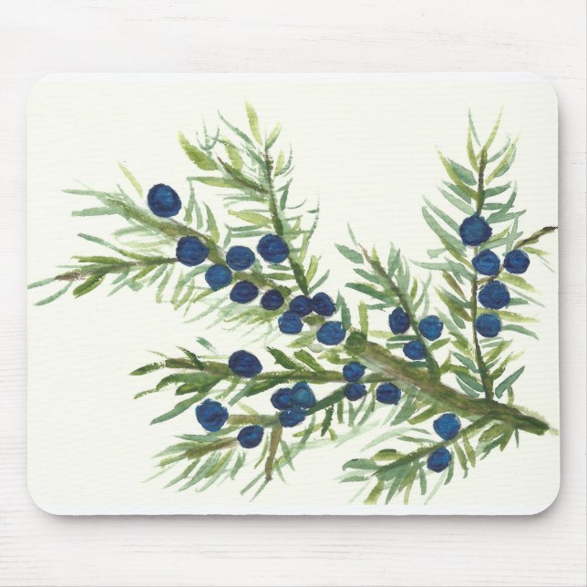 Tapis De Souris Juniper twig with blue berries (Devant)