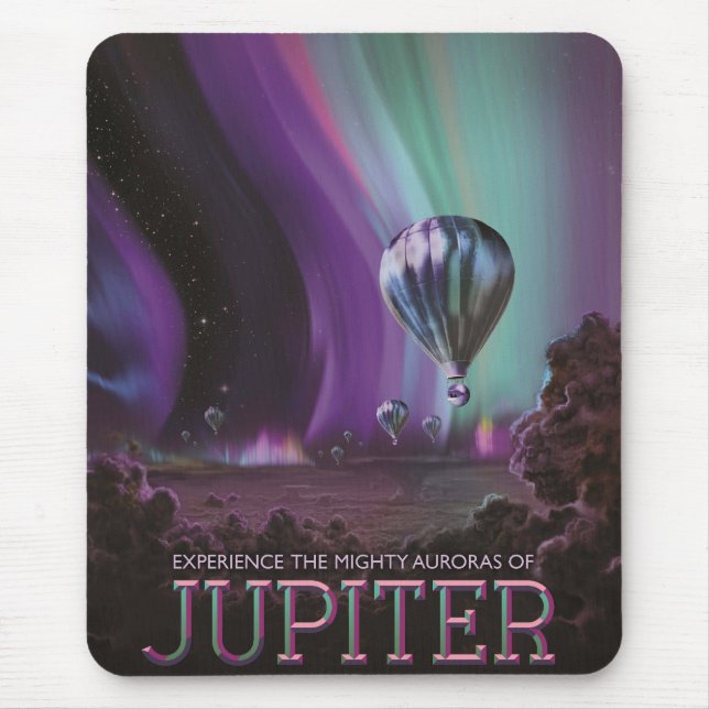 Tapis De Souris Jupiter Travel by Hot Air Balloon Bighty Aurora (Devant)