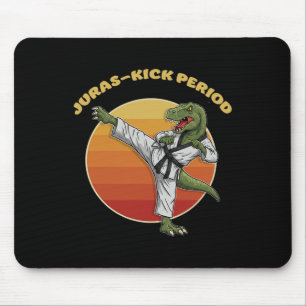 Tapis De Souris Juras-kick Period Funny Karate Martial Arts Dinosa