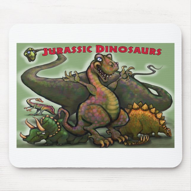 Tapis De Souris Jurassic Dinosaurs (Devant)