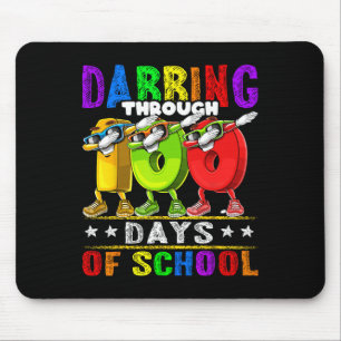 Tapis De Souris Jusqu'À 100 Jours D'École 100E Jour Enfants
