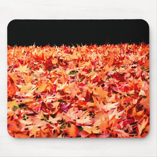 Tapis De Souris Juste à temps pour l'automne - Feuilles de l'érabl (Devant)