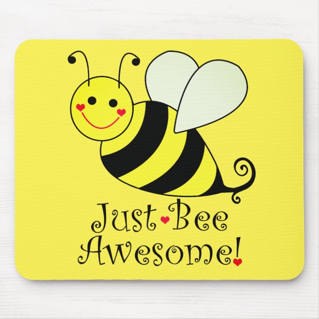 Tapis De Souris Juste Avoir Awesome mignon Bumble Jaune Bee (Devant)