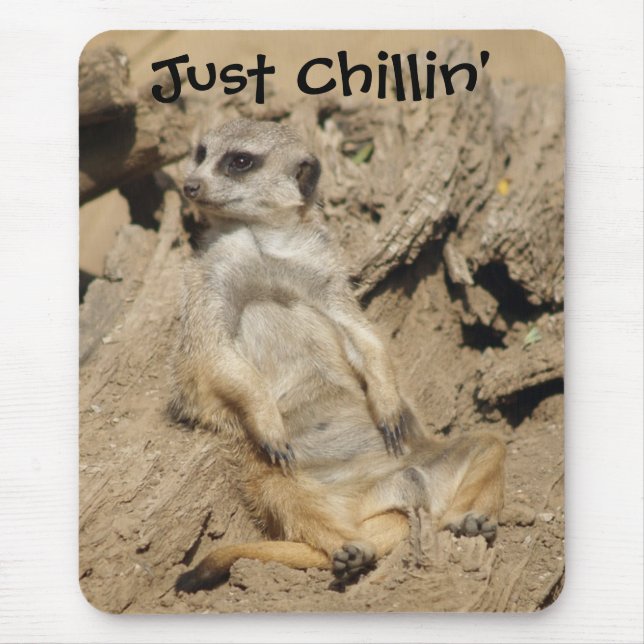 Tapis De Souris Juste Chillin' Meerkat Photo Pad (Devant)