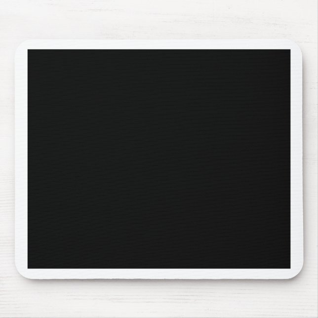 Tapis De Souris Juste code hexadécimal noir 000000 (Devant)