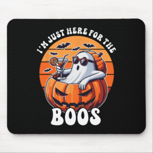 Tapis De Souris Juste Ici Pour Le Boos Ghost Drôle Hommes Femmes H