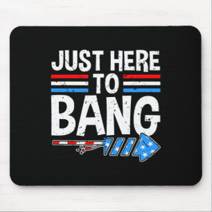 Tapis De Souris Juste ici pour Ng Shirt Feu d'artifice Célébration