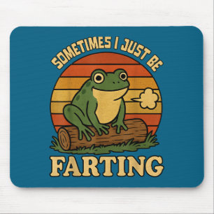 Tapis De Souris Juste moi parfois rire sarcastique de grenouille q