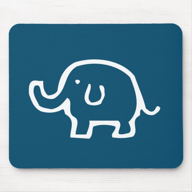 Tapis De Souris Juste un éléphant blanc (Devant)