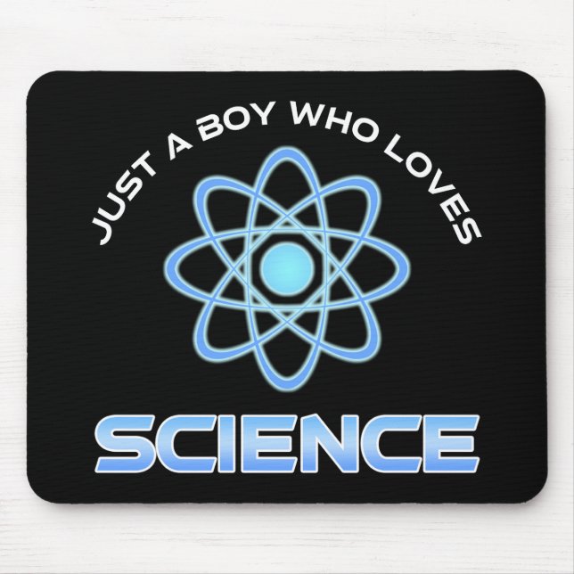 Tapis De Souris Juste un garçon qui aime la science (Devant)