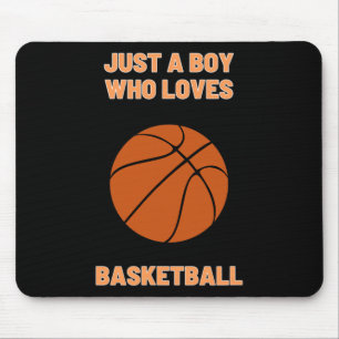 Tapis De Souris Juste Un Garçon Qui Aime Le Basket Basket-Ball