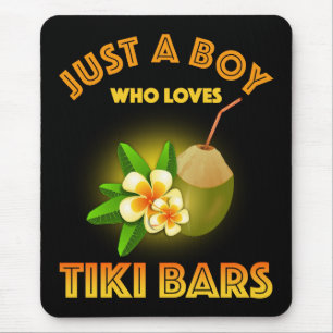 Tapis De Souris Juste Un Garçon Qui Aime Les Bars Tiki