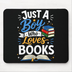 Tapis De Souris Juste un garçon qui aime les livres Club de lectur
