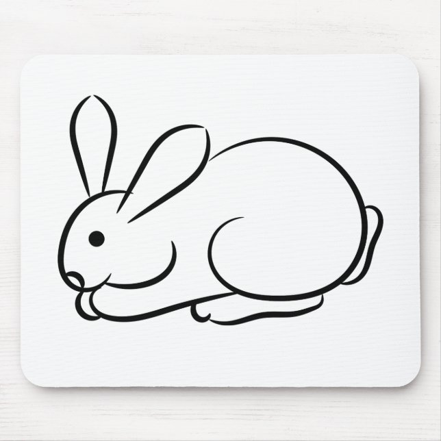 Tapis De Souris Juste un lapin (Devant)