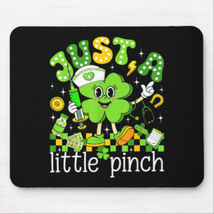 Tapis De Souris Juste un peu de trèfle Nurse Saint-Patrick