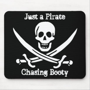 Tapis De Souris Juste un pirate chassant le butin