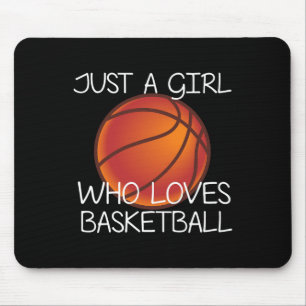 Tapis De Souris Juste Une Fille Qui Aime Basketball Sport Ball Jou