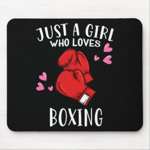 Tapis De Souris Juste Une Fille Qui Aime Boxer Boxing Girls Boxer