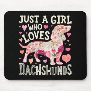 Tapis De Souris Juste Une Fille Qui Aime Dachshunds Chien