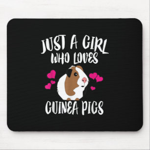 Tapis De Souris Juste Une Fille Qui Aime Guinée Cochons Guinée Cad