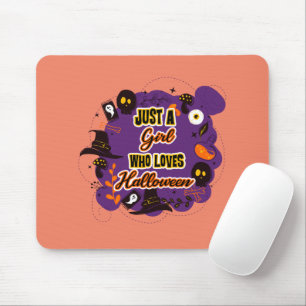Tapis De Souris Juste une fille qui aime Halloween