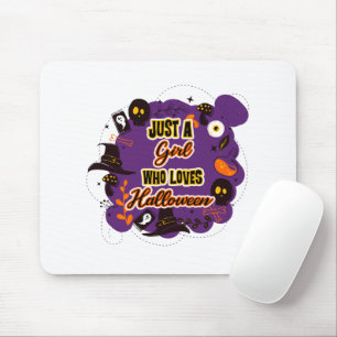 Tapis De Souris Juste une fille qui aime Halloween