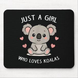 Tapis De Souris Juste Une Fille Qui Aime Koalas Cute Funny Koala C