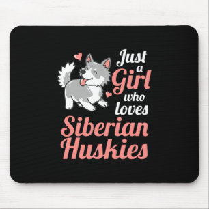 Tapis De Souris Juste une fille qui aime le Husky Sibérien
