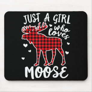 Tapis De Souris Juste Une Fille Qui Aime Le Plaid De Noël De L'Ori